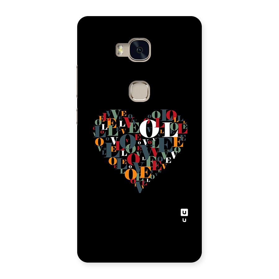 Love Abstract Heart Art Back Case for Honor 5X