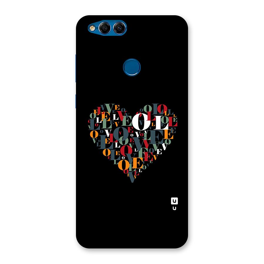 Love Abstract Heart Art Back Case for Honor 7X