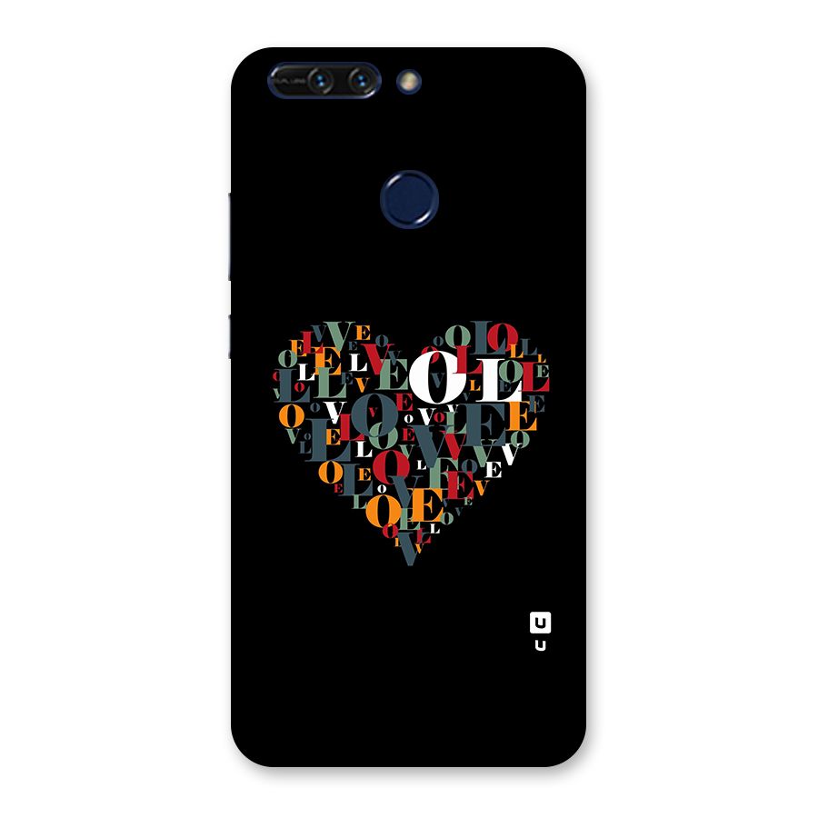Love Abstract Heart Art Back Case for Honor 8 Pro
