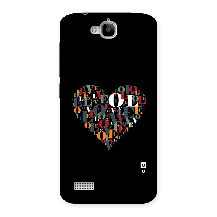 Love Abstract Heart Art Back Case for Honor Holly