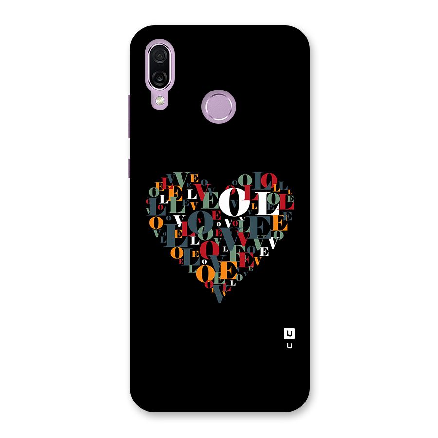 Love Abstract Heart Art Back Case for Honor Play