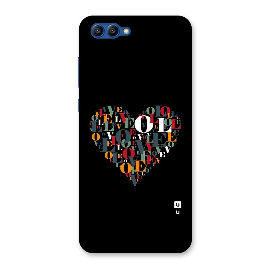 Love Abstract Heart Art Back Case for Honor View 10