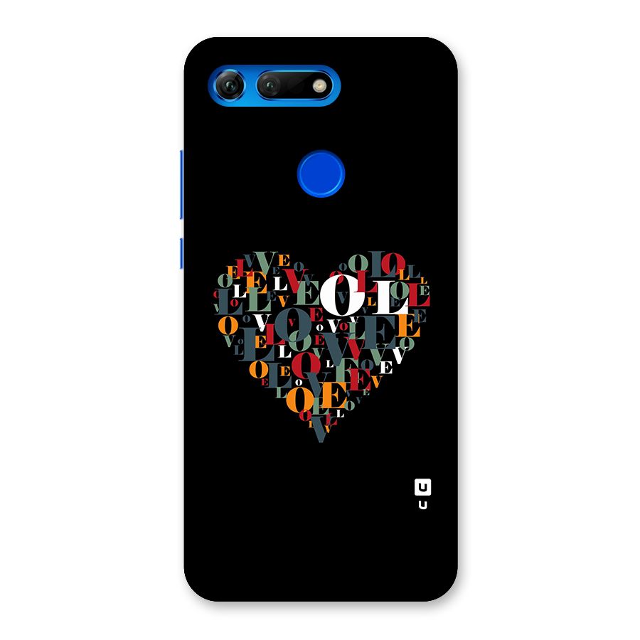 Love Abstract Heart Art Back Case for Honor View 20