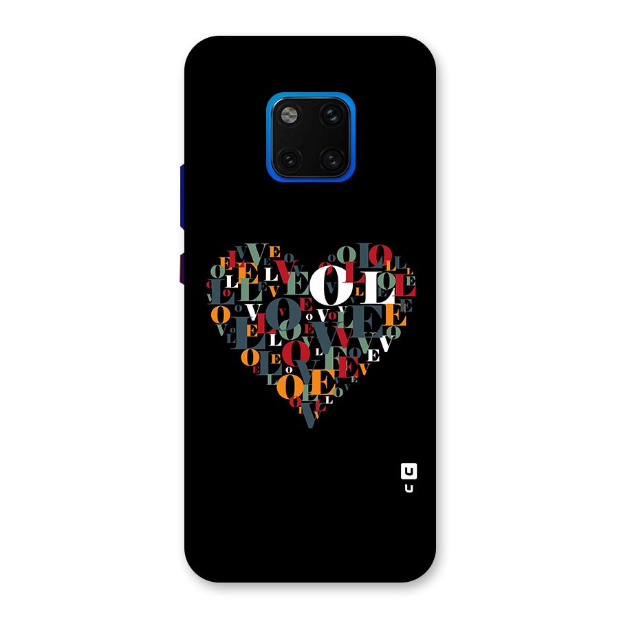 Love Abstract Heart Art Back Case for Huawei Mate 20 Pro