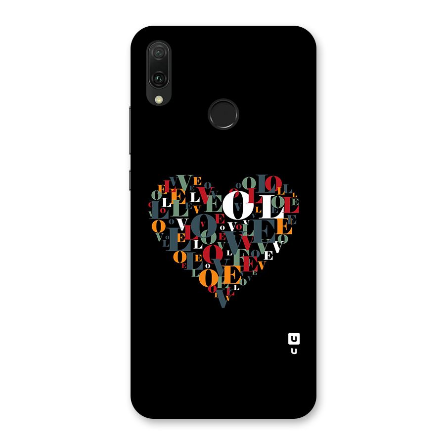 Love Abstract Heart Art Back Case for Huawei Y9 (2019)