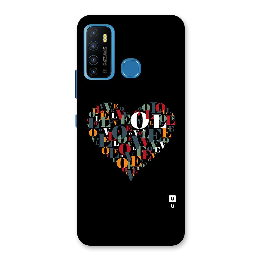 Love Abstract Heart Art Back Case for Infinix Hot 9
