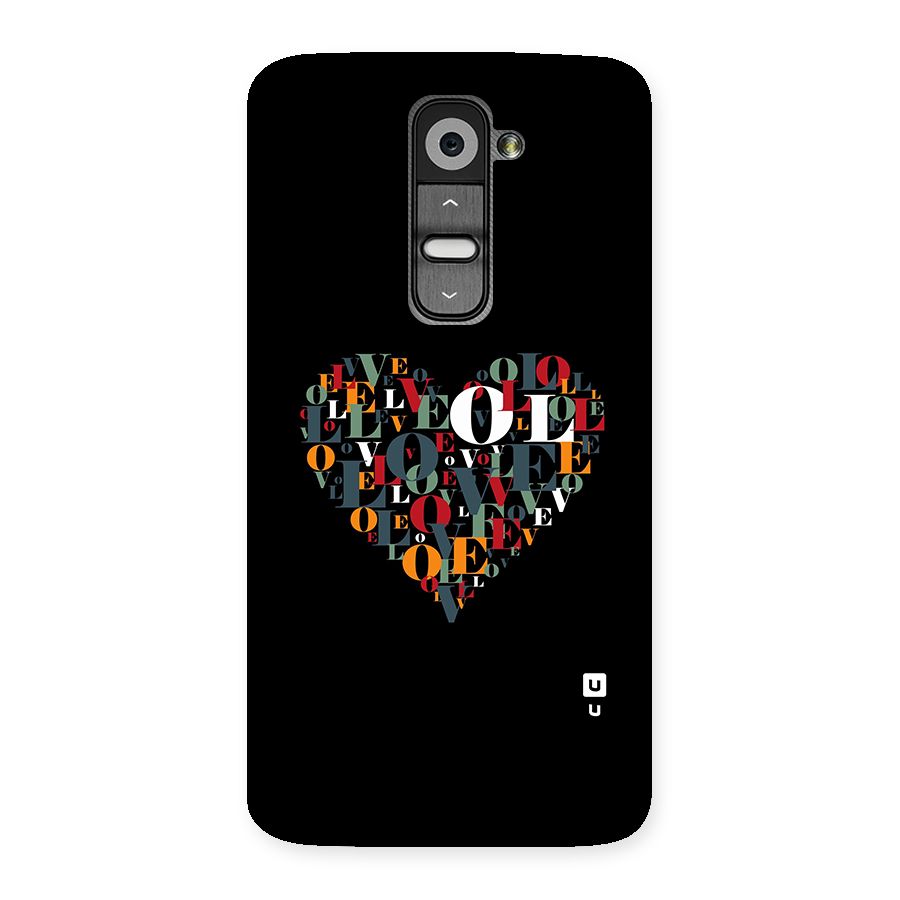 Love Abstract Heart Art Back Case for LG G2