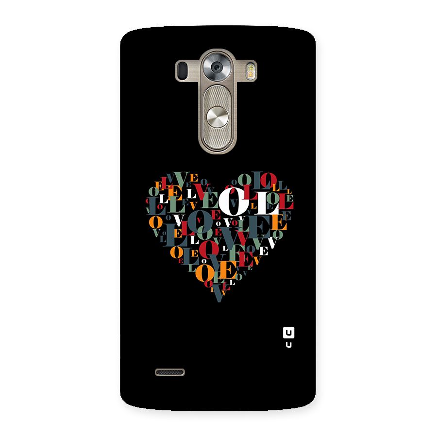 Love Abstract Heart Art Back Case for LG G3