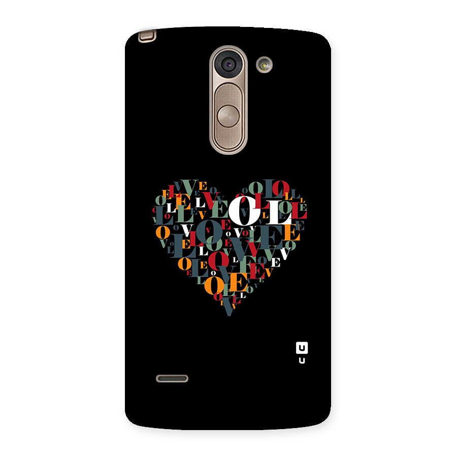 Love Abstract Heart Art Back Case for LG G3 Stylus