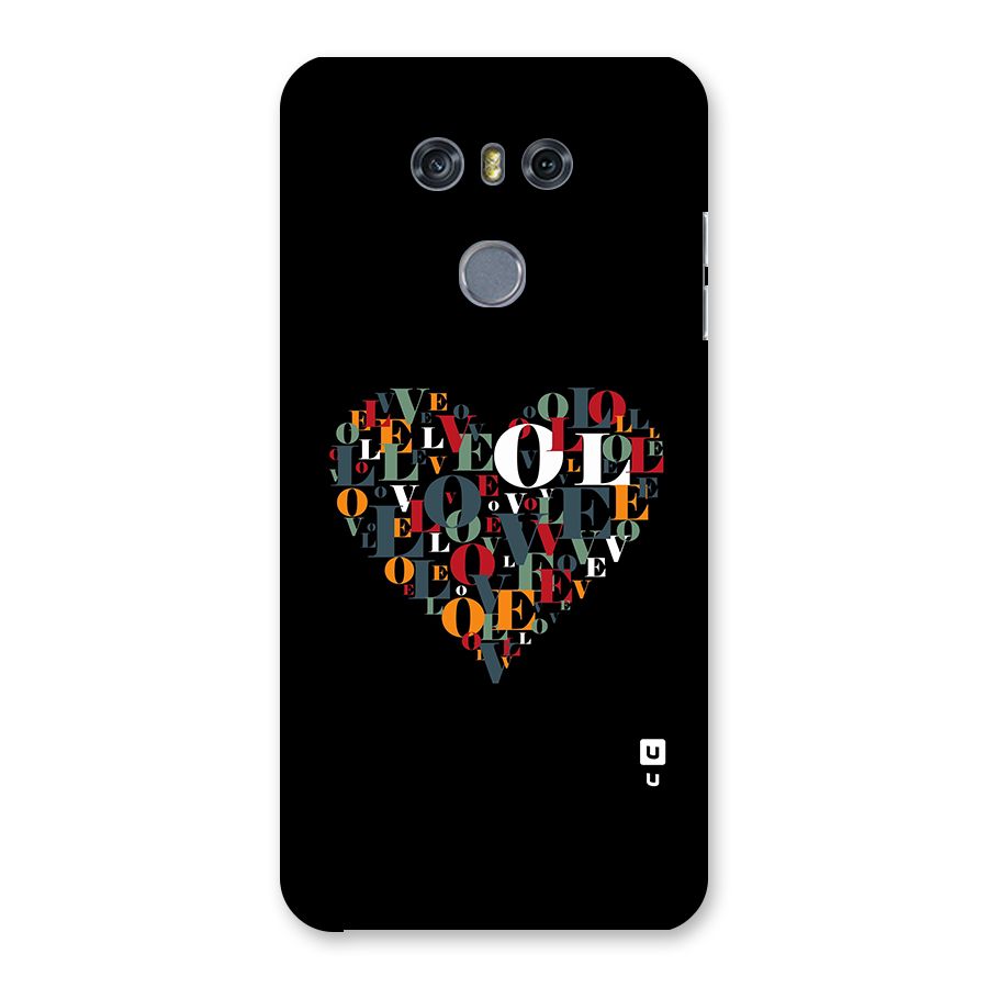 Love Abstract Heart Art Back Case for LG G6
