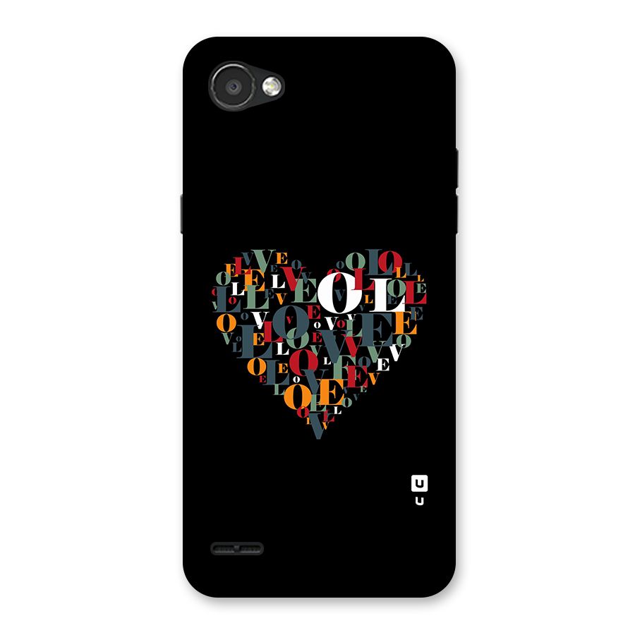 Love Abstract Heart Art Back Case for LG Q6