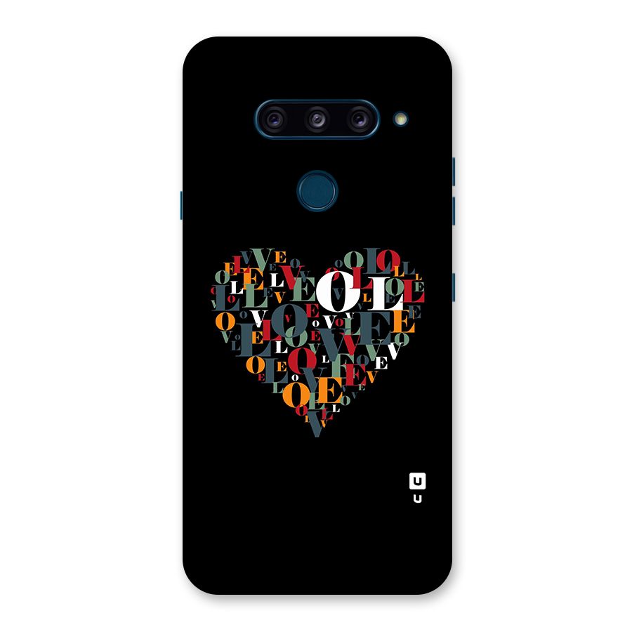 Love Abstract Heart Art Back Case for LG  V40 ThinQ