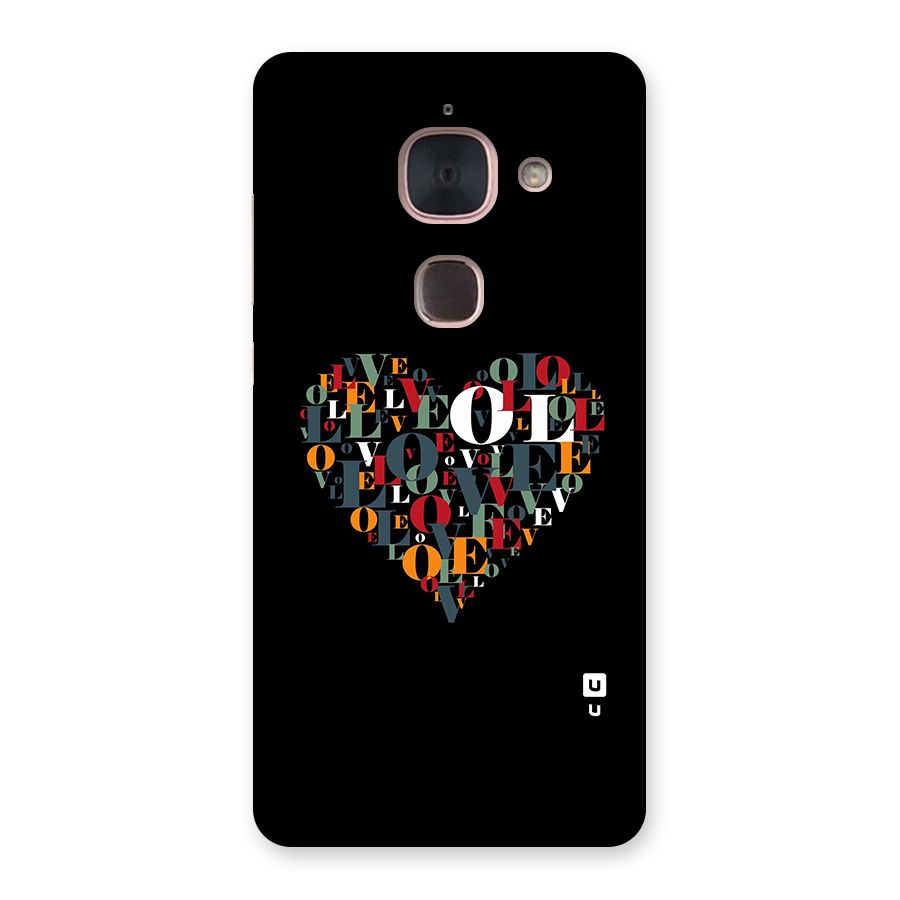 Love Abstract Heart Art Back Case for Le Max 2