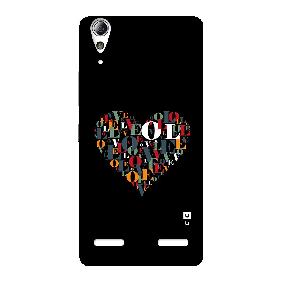 Love Abstract Heart Art Back Case for Lenovo A6000 Plus