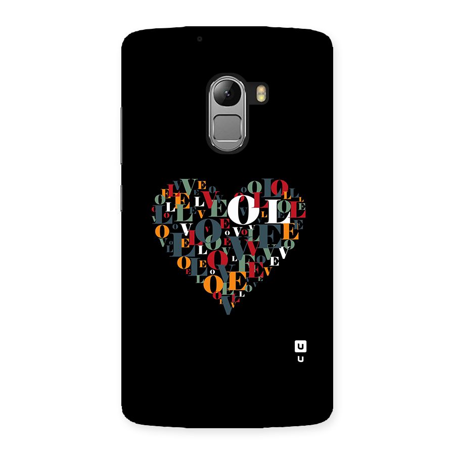 Love Abstract Heart Art Back Case for Lenovo K4 Note