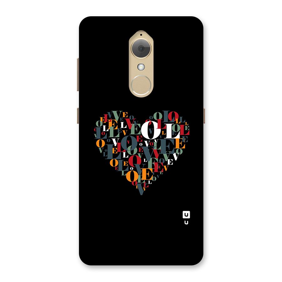 Love Abstract Heart Art Back Case for Lenovo K8