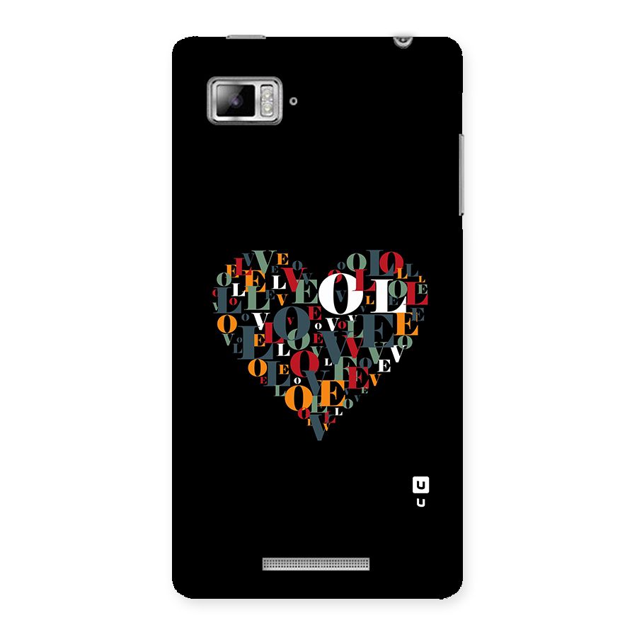 Love Abstract Heart Art Back Case for Lenovo Vibe Z K910