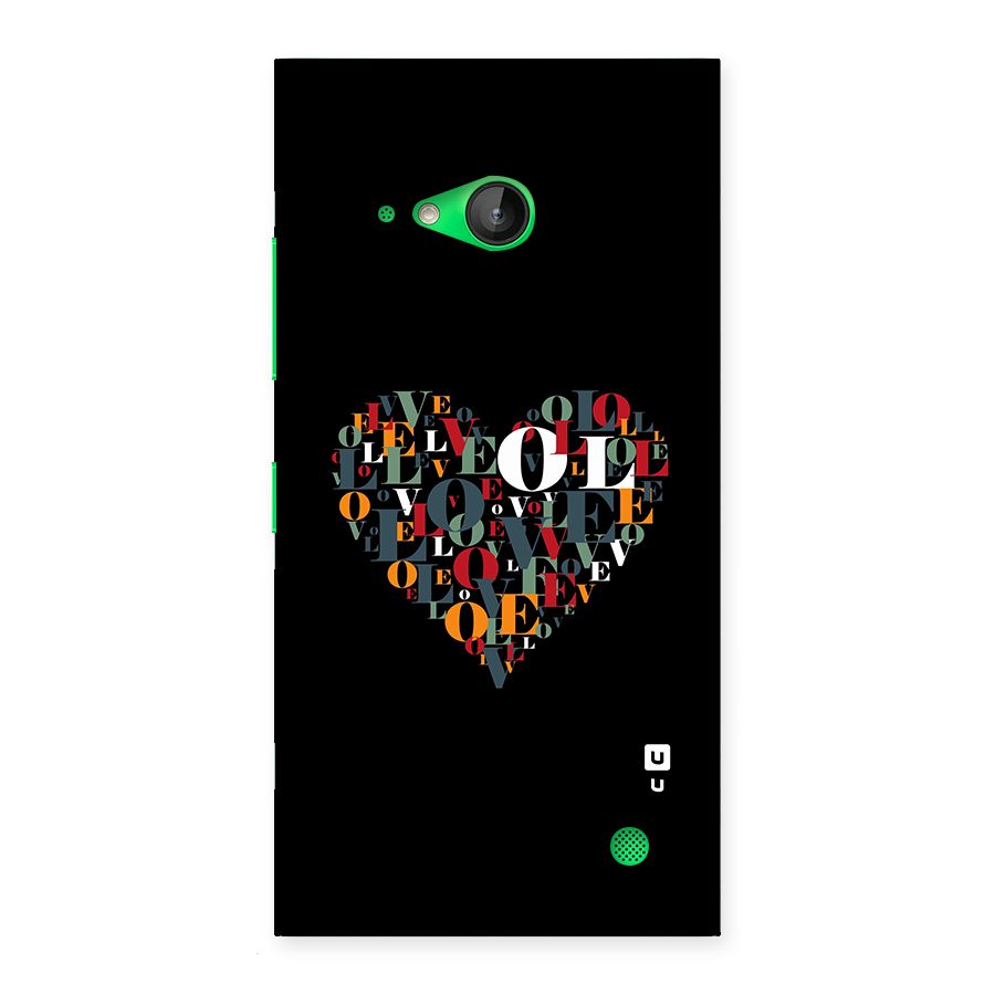 Love Abstract Heart Art Back Case for Lumia 730