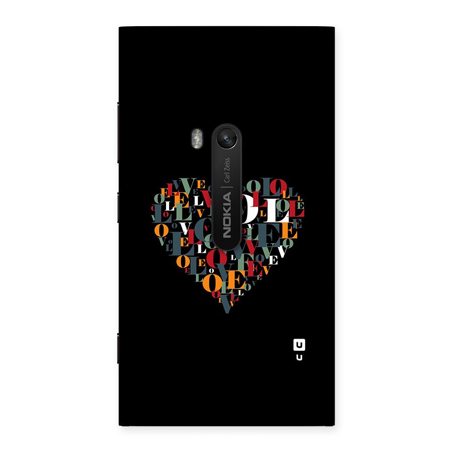 Love Abstract Heart Art Back Case for Lumia 920