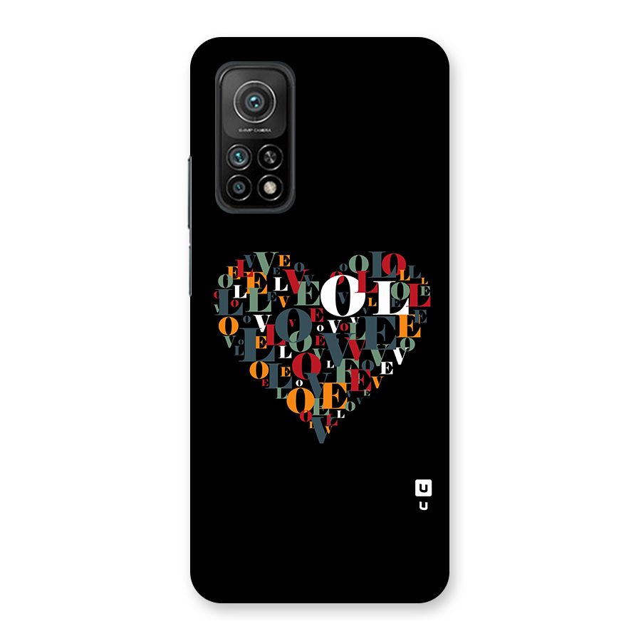 Love Abstract Heart Art Back Case for Mi 10T 5G
