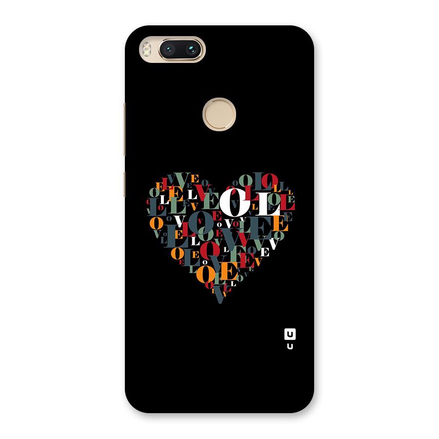 Love Abstract Heart Art Back Case for Mi A1