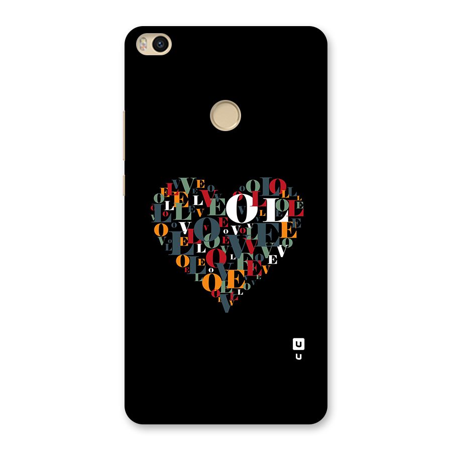 Love Abstract Heart Art Back Case for Mi Max 2