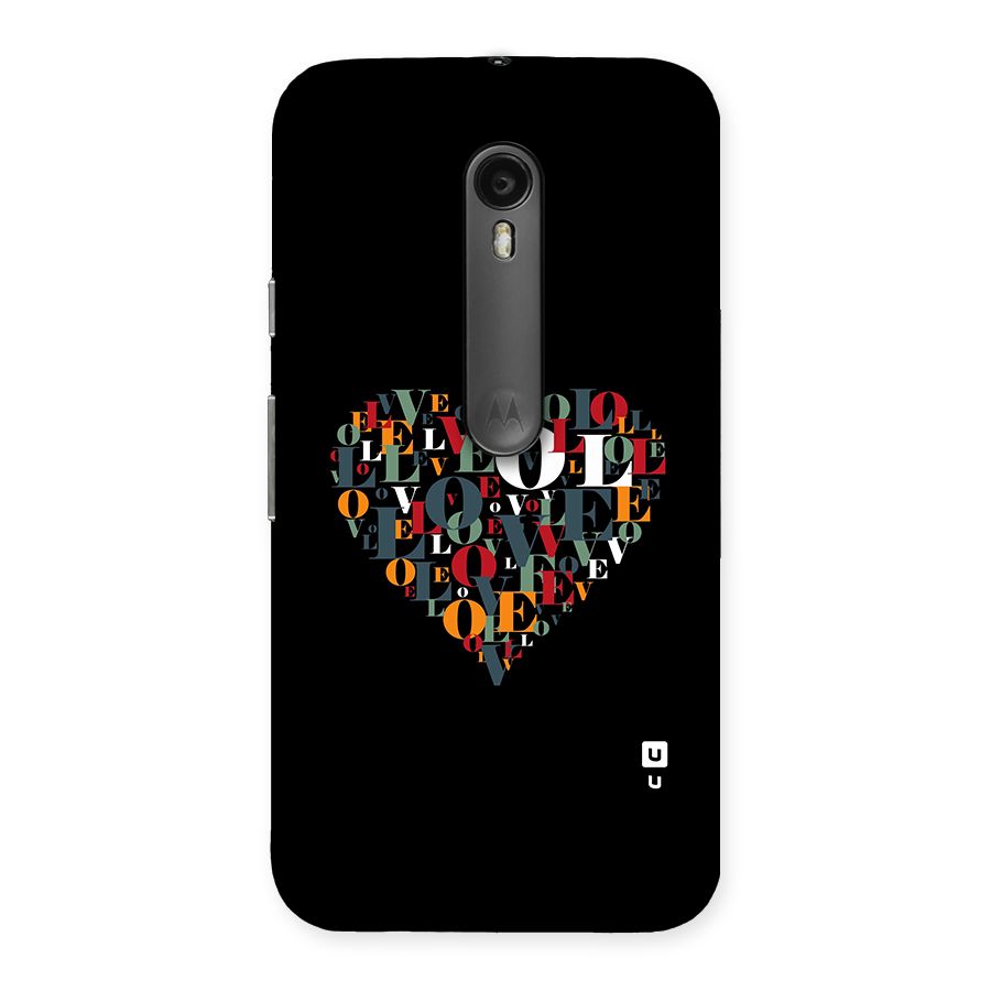 Love Abstract Heart Art Back Case for Moto G3