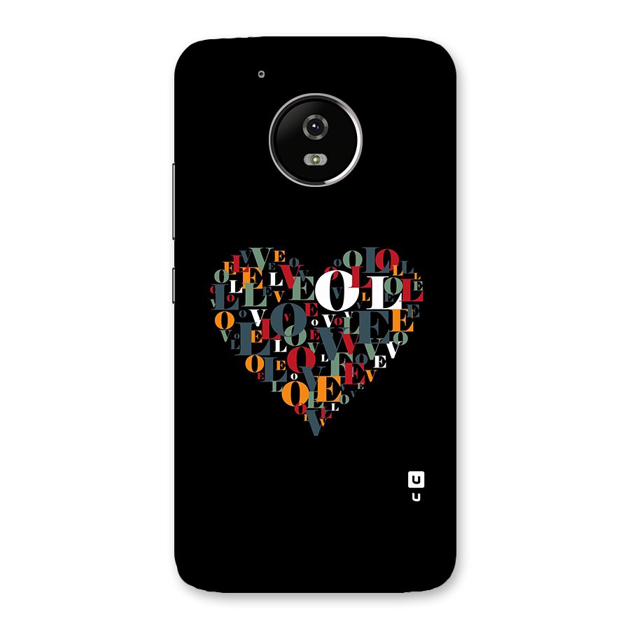 Love Abstract Heart Art Back Case for Moto G5