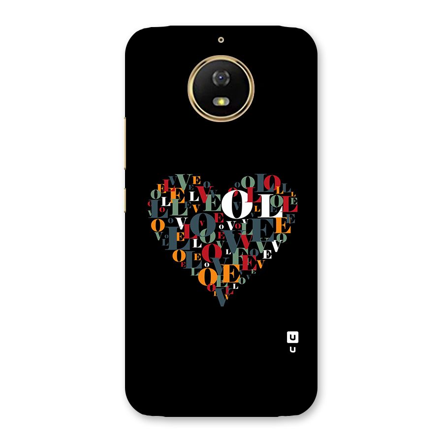 Love Abstract Heart Art Back Case for Moto G5s