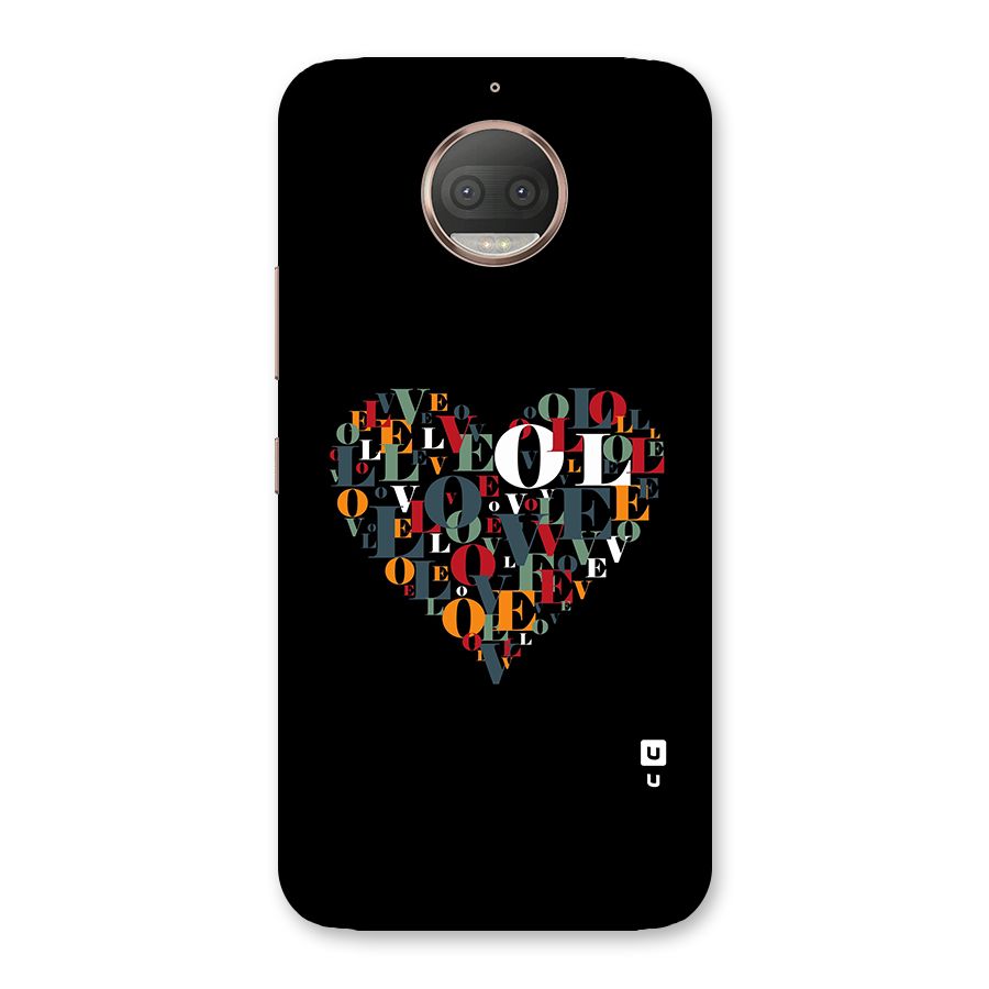 Love Abstract Heart Art Back Case for Moto G5s Plus