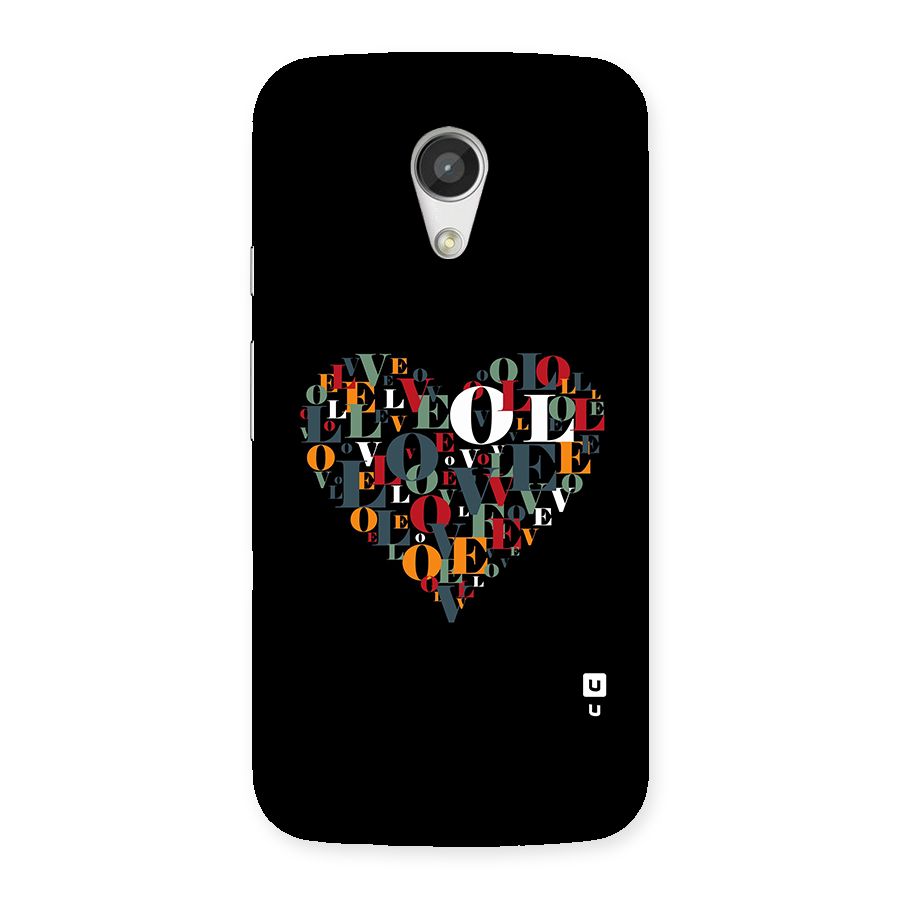 Love Abstract Heart Art Back Case for Moto G 2nd Gen
