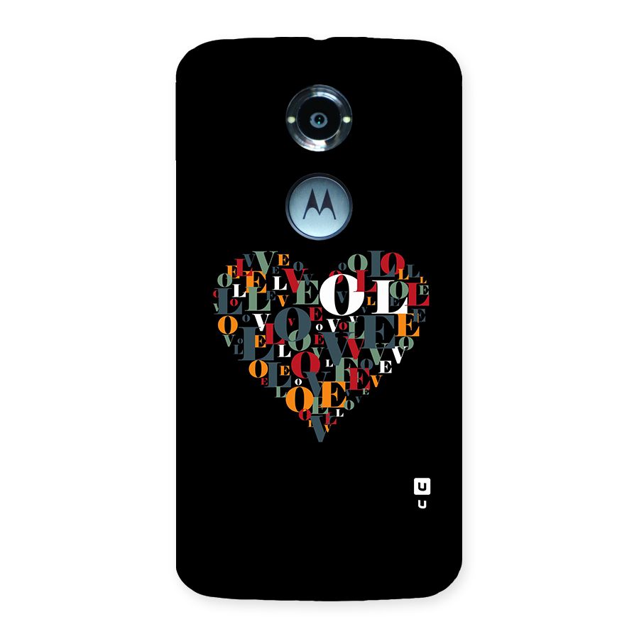Love Abstract Heart Art Back Case for Moto X2