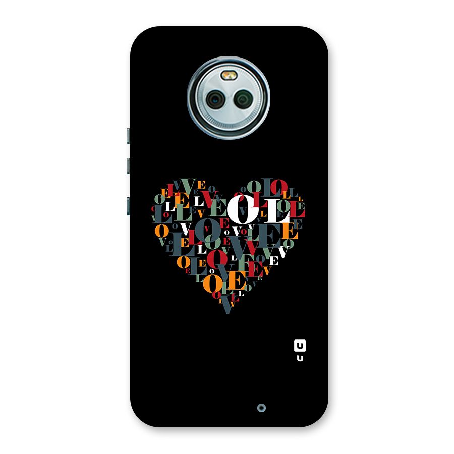 Love Abstract Heart Art Back Case for Moto X4