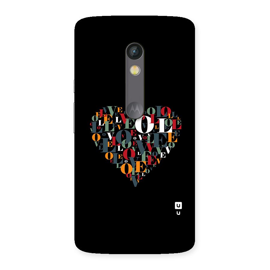 Love Abstract Heart Art Back Case for Moto X Play