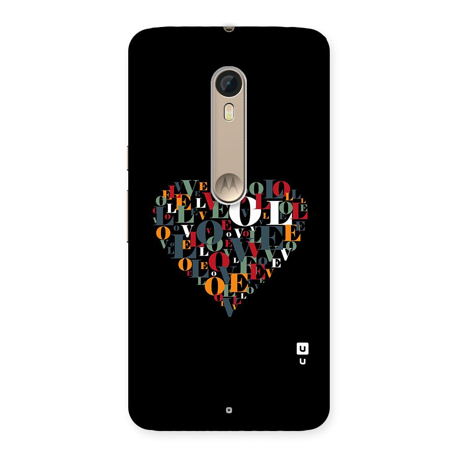Love Abstract Heart Art Back Case for Moto X Style