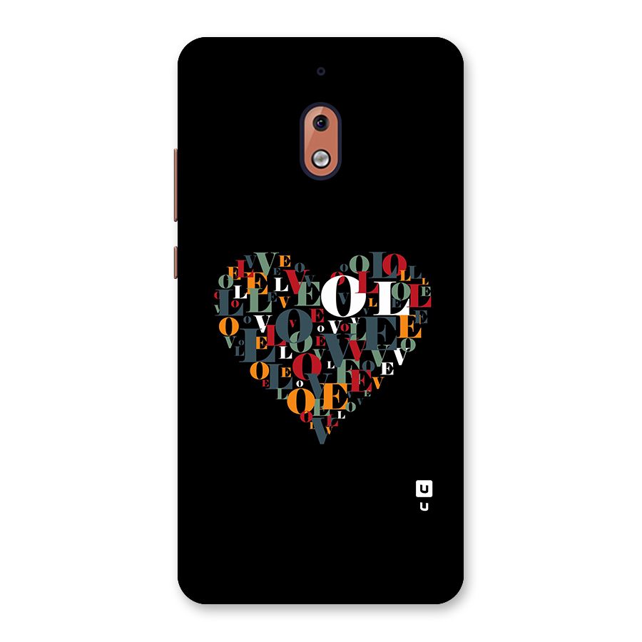 Love Abstract Heart Art Back Case for Nokia 2.1
