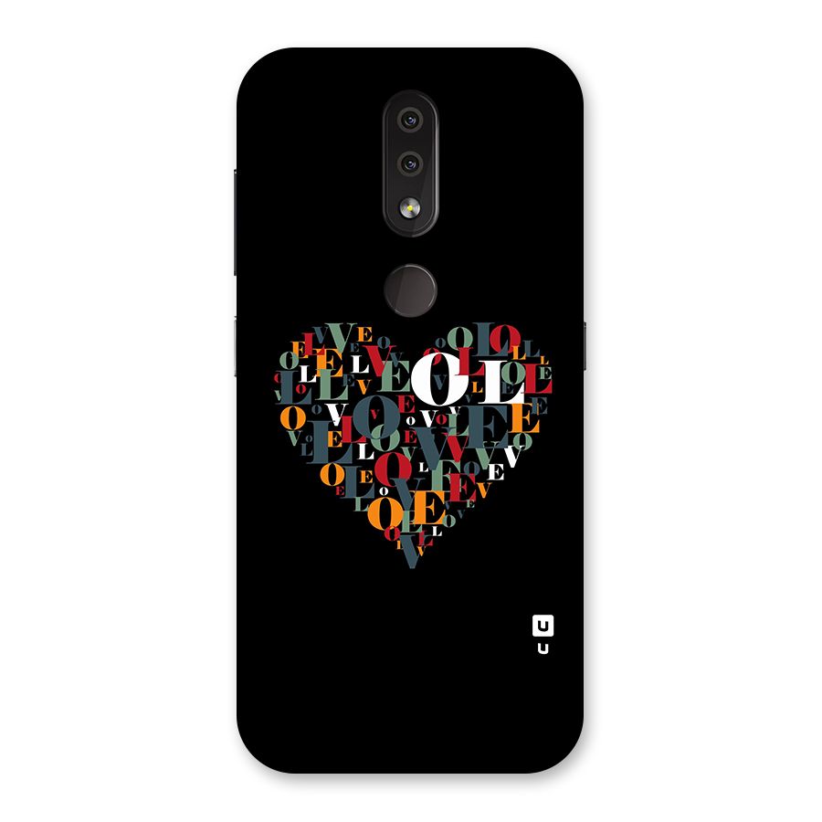 Love Abstract Heart Art Back Case for Nokia 4.2