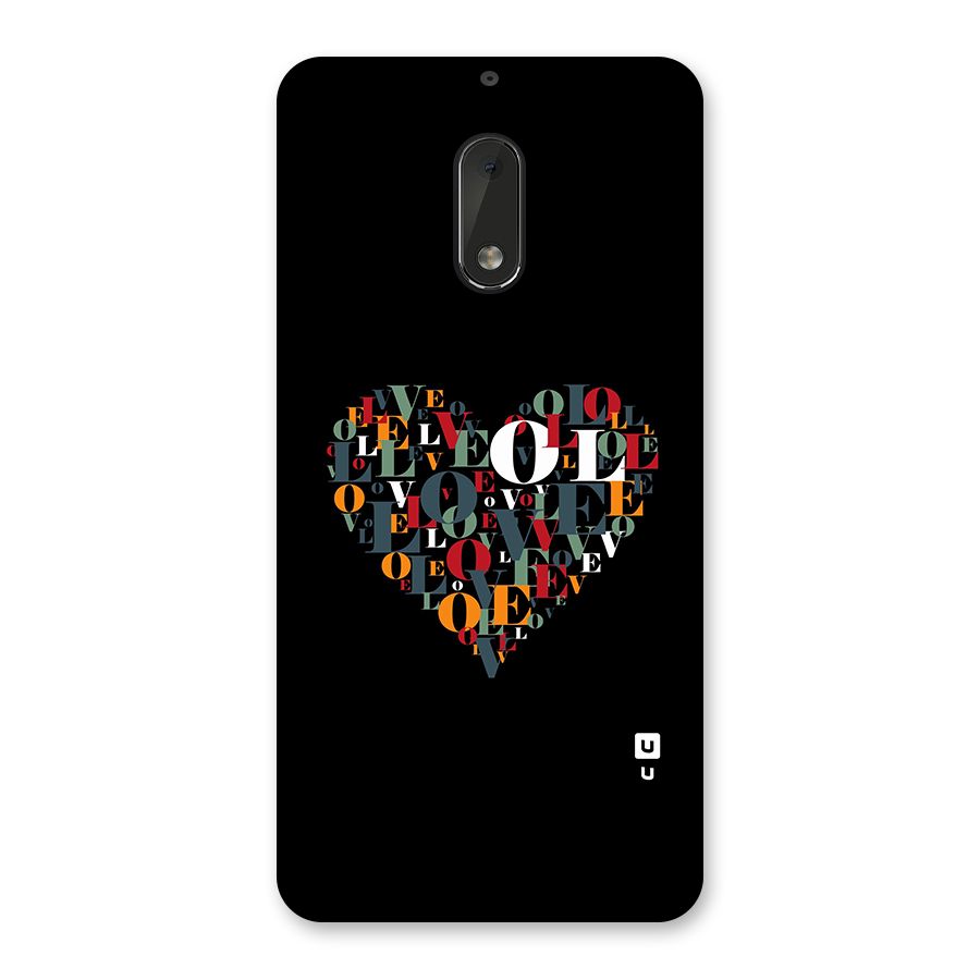 Love Abstract Heart Art Back Case for Nokia 6