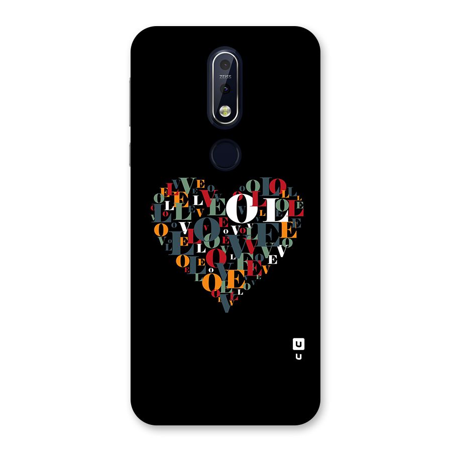 Love Abstract Heart Art Back Case for Nokia 7.1