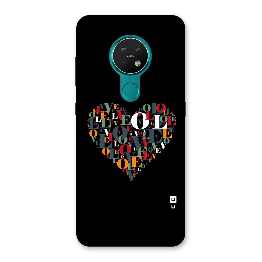 Love Abstract Heart Art Back Case for Nokia 7.2