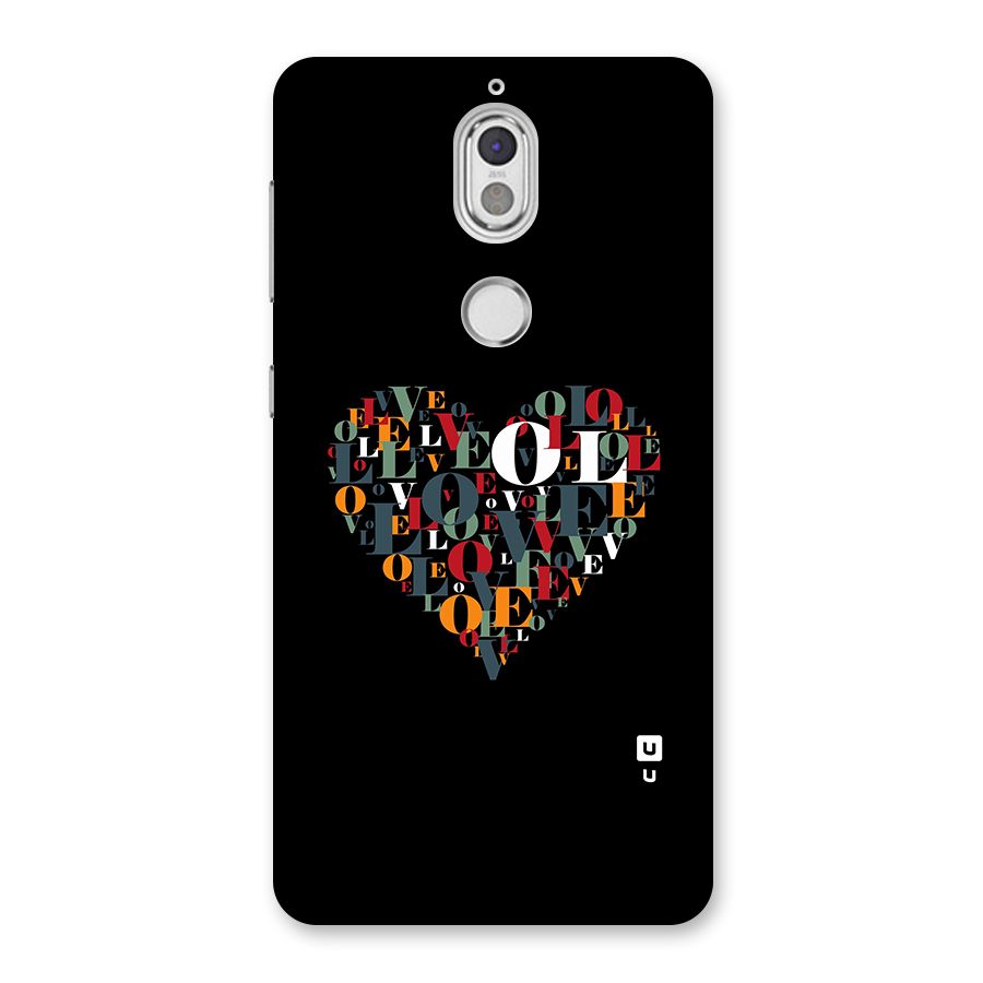 Love Abstract Heart Art Back Case for Nokia 7