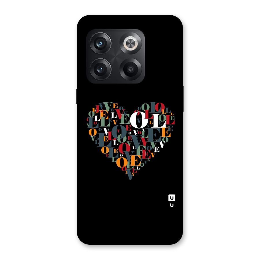 Love Abstract Heart Art Back Case for OnePlus 10T