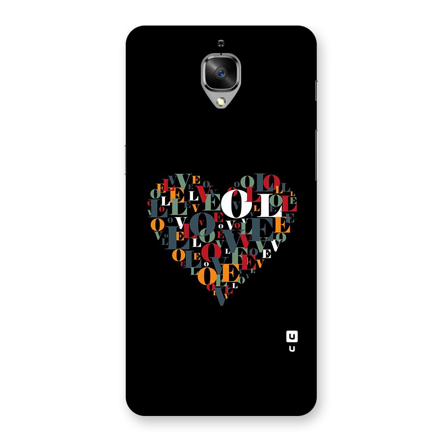 Love Abstract Heart Art Back Case for OnePlus 3