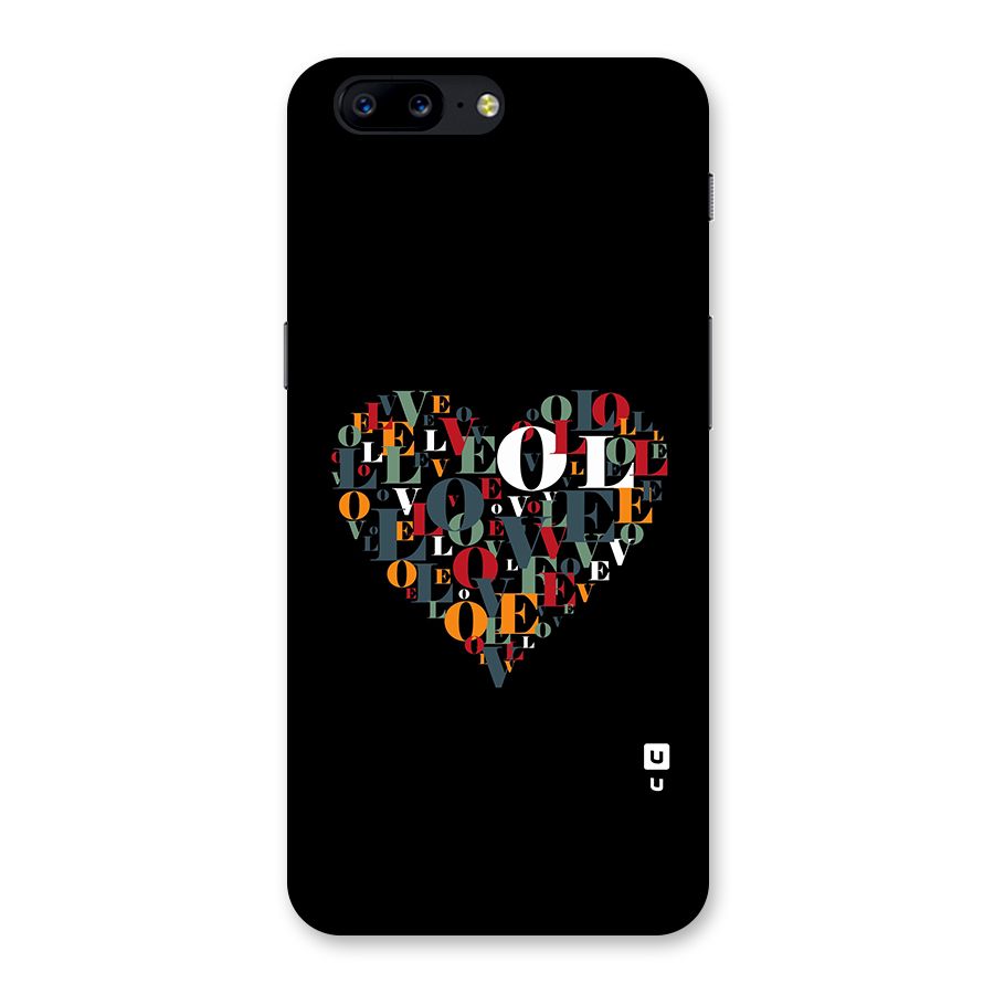 Love Abstract Heart Art Back Case for OnePlus 5