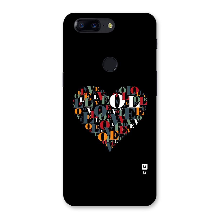 Love Abstract Heart Art Back Case for OnePlus 5T