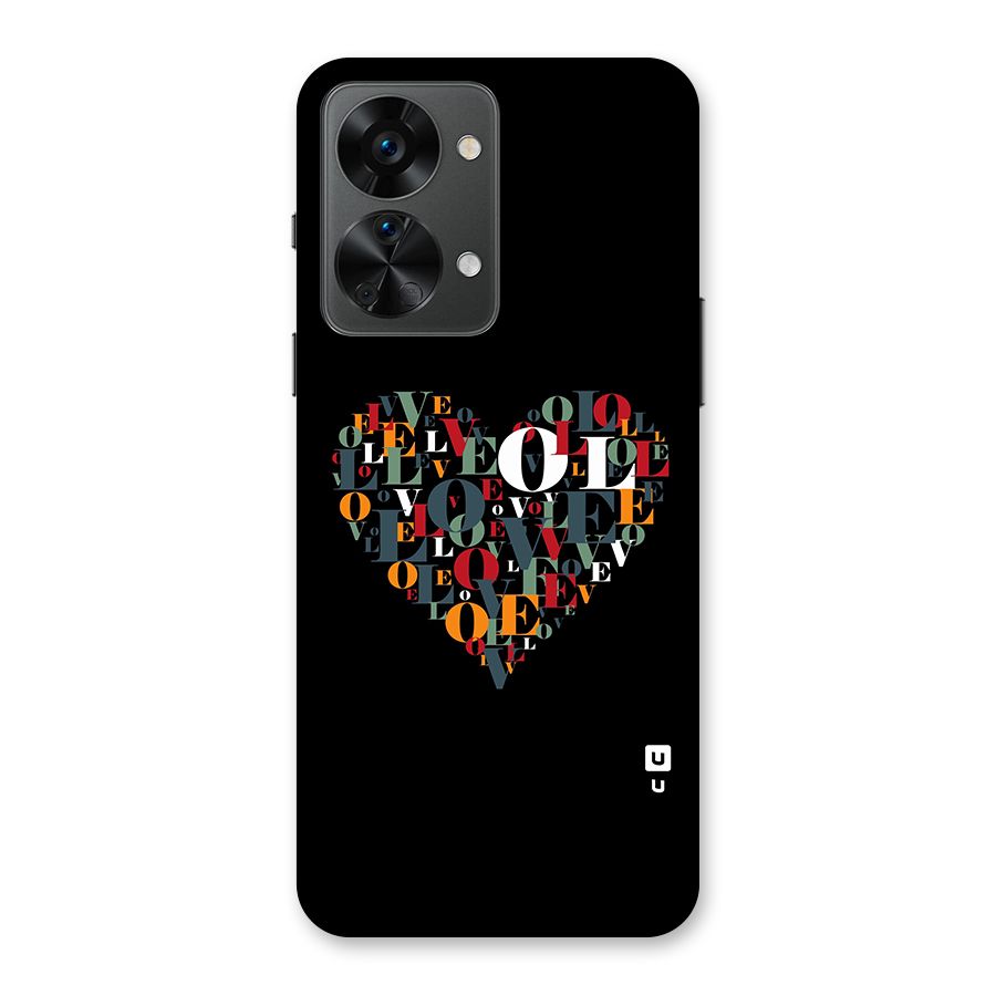 Love Abstract Heart Art Back Case for OnePlus Nord 2T