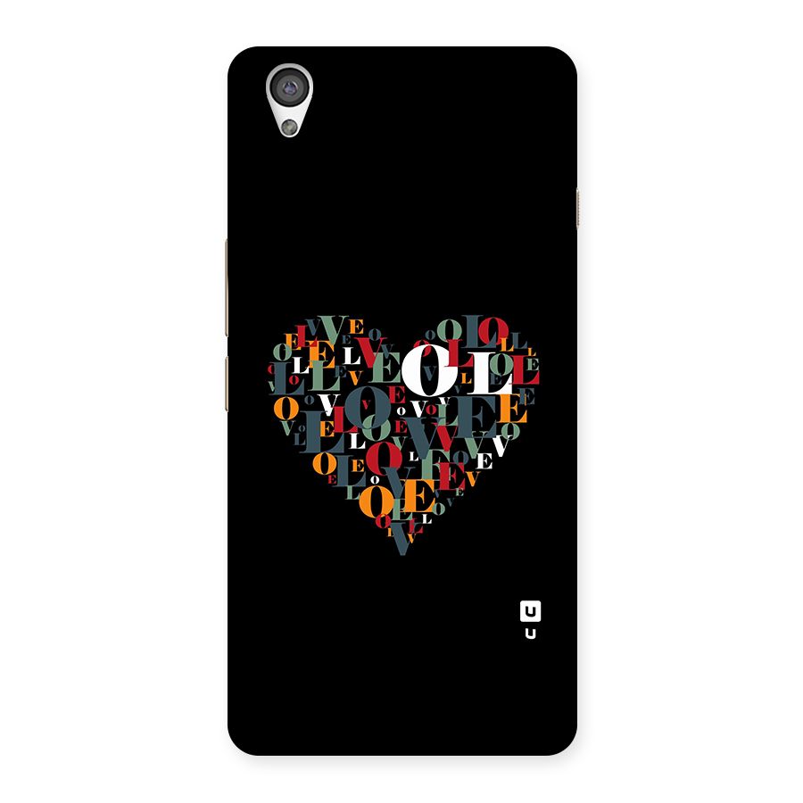 Love Abstract Heart Art Back Case for OnePlus X