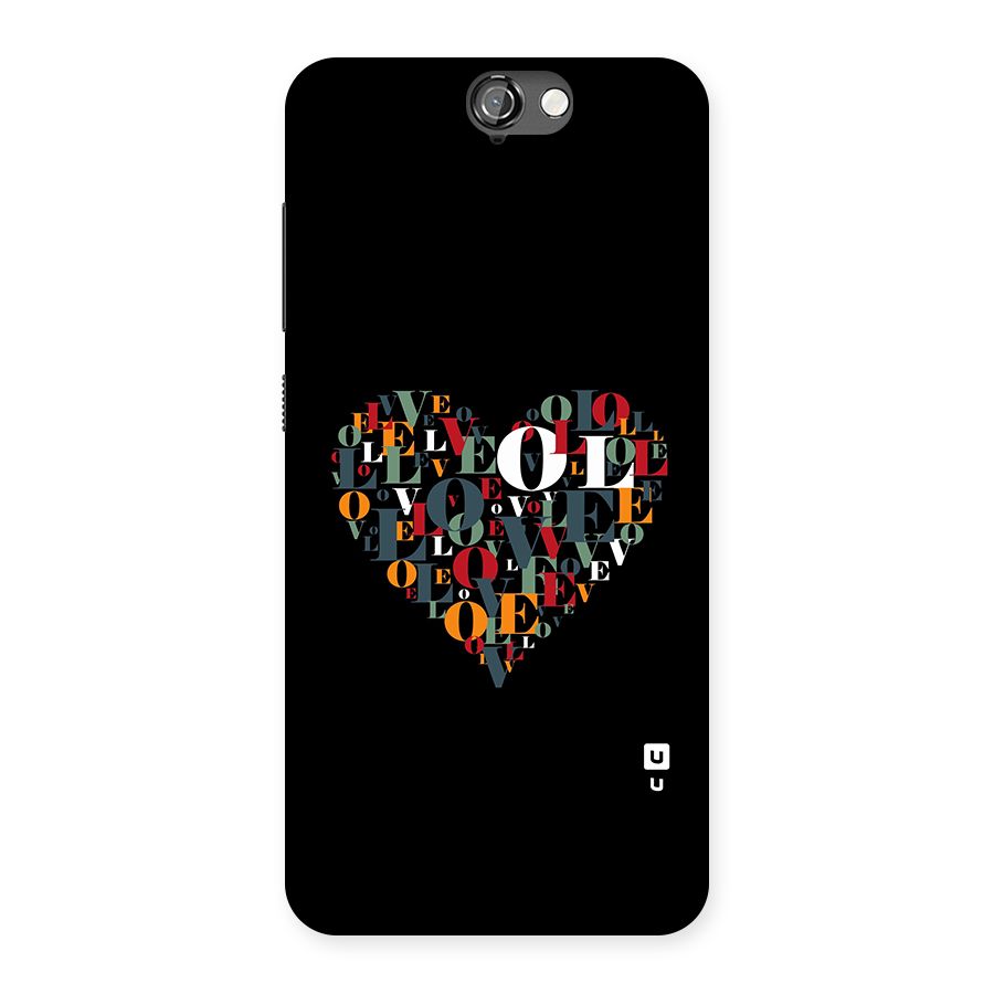 Love Abstract Heart Art Back Case for One A9