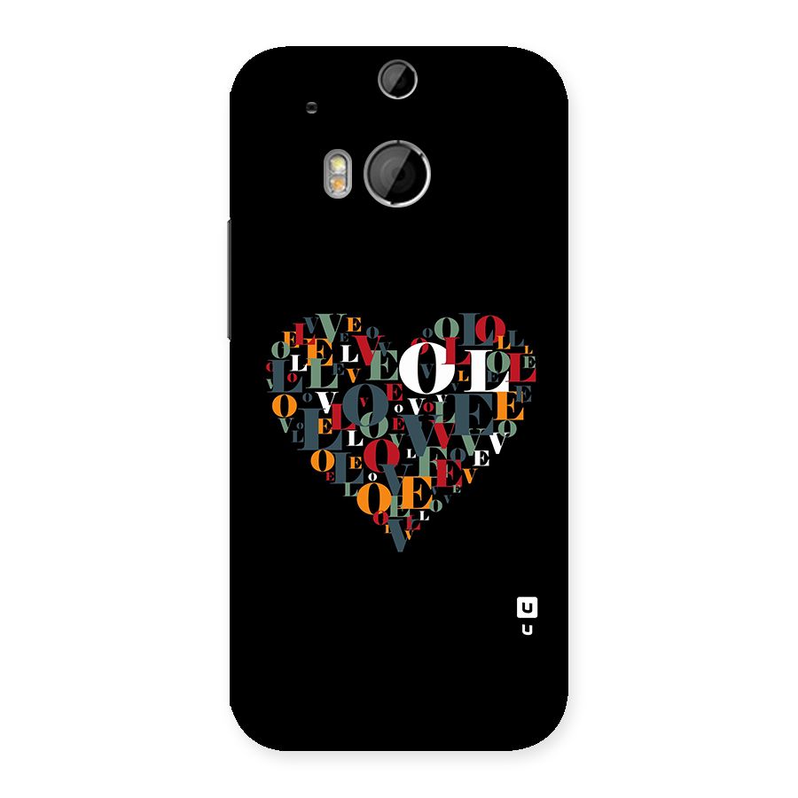 Love Abstract Heart Art Back Case for One M8