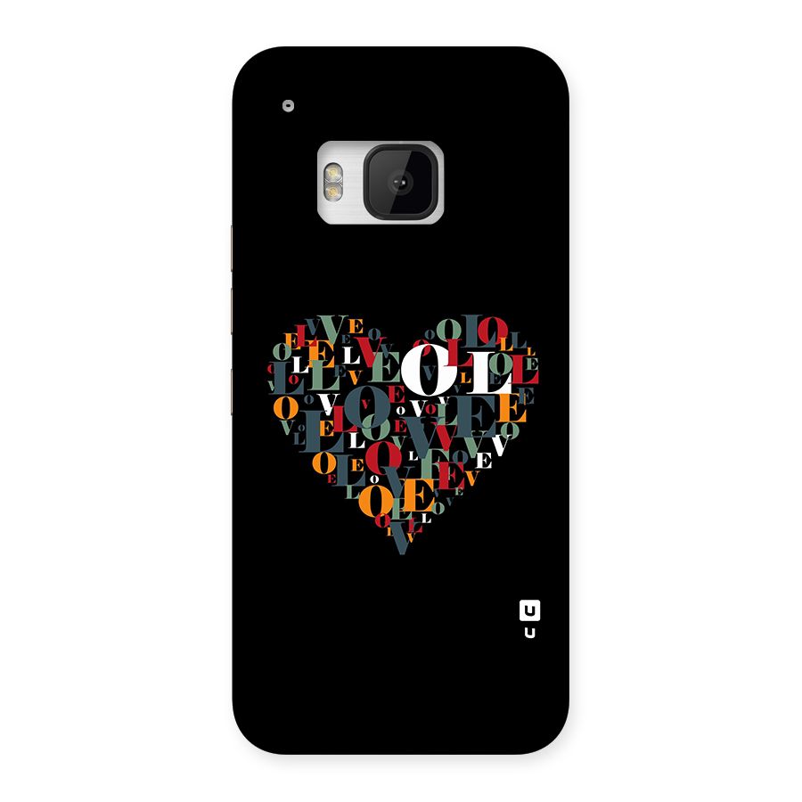 Love Abstract Heart Art Back Case for One M9